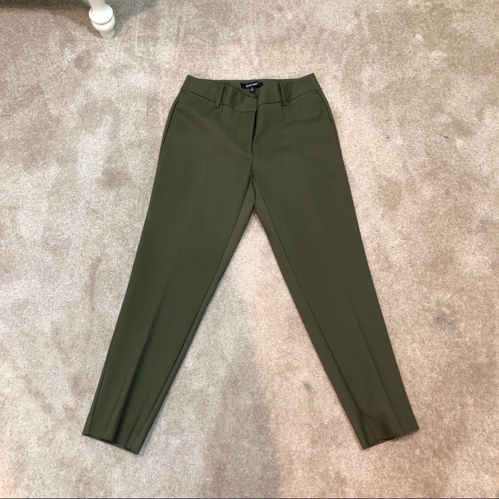 Ellen Tracy olive green size 6 dress pants !